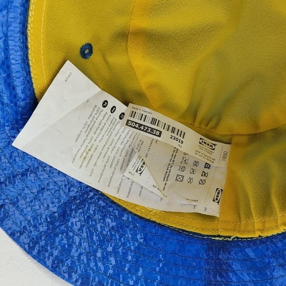 IKEA KNORVA Bucket Hat Blue Frakta Bag Material Streetwear One Size - Picture 3 of 4